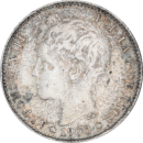1 peseta Alphonse XIII toupet 1900 - Obverse