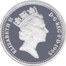 1 livre Elizabeth II 1995 - Avers
