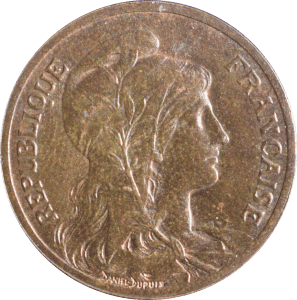 Avers 5 centimes Daniel-Dupuis 1898