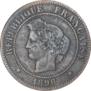 5 centimes Cérès 1896 A - Avers