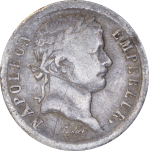 Avers Demi franc Napoléon Empereur 1808 A