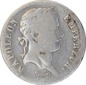 Avers Demi franc Napoléon Empereur 1808 W