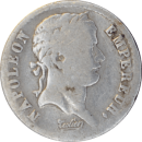 Demi franc Napoléon Empereur 1808 W - Avers