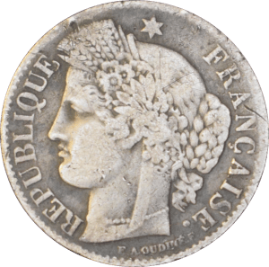 50 centimes Cérès 1850 A - Avers