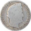 ½ franc Louis Philippe 1841 B - Avers