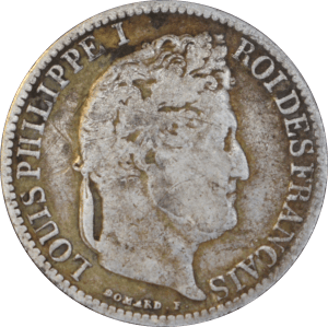 50 centimes Louis Philippe I 1845 B - Avers