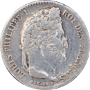¼ franc Louis-Philippe 1840 A - Avers