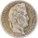 ¼ franc Louis-Philippe 1843 A - Avers