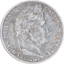 ¼ franc Louis-Philippe 1838 A - Avers