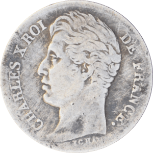 ½ franc Charles X 1829 L - Avers