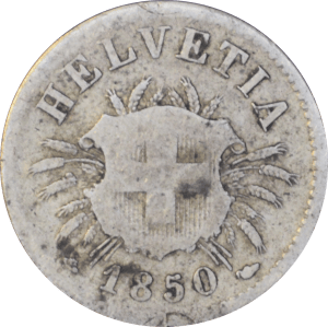 Avers 5 centimes Écusson 1850 BB