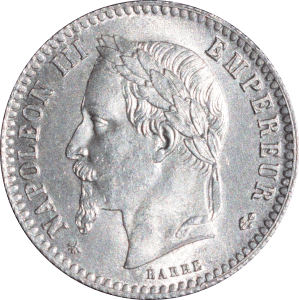Avers 50 centimes Napoléon III 1864 A