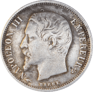 50 centimes Napoléon III 1858 A - Avers