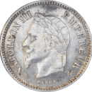 20 centimes Napoléon III 1867 BB - Avers