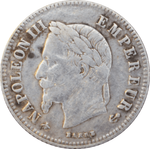 Avers 20 centimes Napoléon III 1866 A