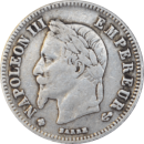 20 centimes Napoléon III 1866 BB - Avers