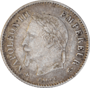 Avers 20 centimes Napoléon III 1868 A