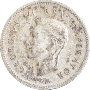 Avers 3 pence George VI 1945