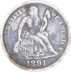 Avers 1 dime "Seated Liberty" 1891