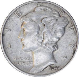 Avers 10 cents "Mercury Dime" 1944