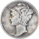 10 cents "Mercury Dime" 1943 - Avers