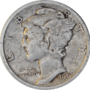 10 cents "Mercury Dime" 1917 - Avers