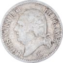 ¼ franc Louis XVIII 1817 B - Avers