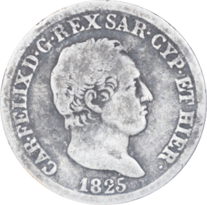 50 centesimi Charles Félix 1825 L - Avers