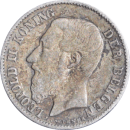50 centimes Léopold II 1899 - Avers
