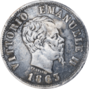 50 centesimi Victor-Emmanuel II 1863 M - Avers