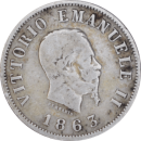 50 centesimi Vittorio Emanuele II 1863 M - Avers