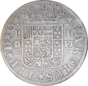 1 real Charles III 1766 - Avers