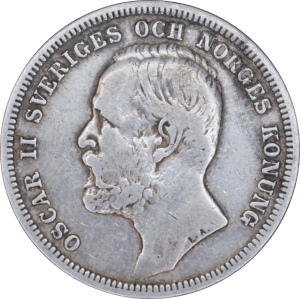 1 krona Oscar II 1898 - Avers