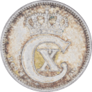 10 øre Christian X 1919 - Avers