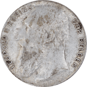 Avers 50 centimes Léopold II 1901