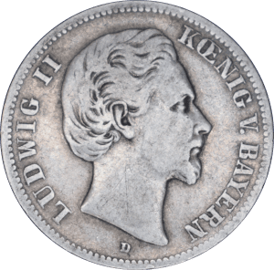 2 marks Ludwig II 1876 D - Avers