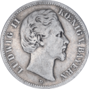 2 marks Ludwig II 1876 D - Avers