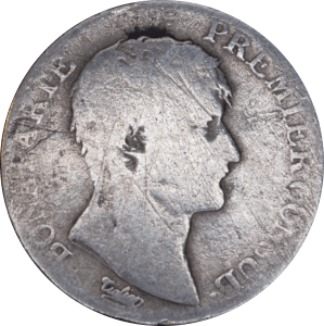 1 franc Bonaparte AN XI(1802) A - Avers