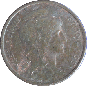 Avers 1 centime Daniel-Dupuis 1916