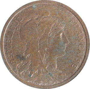 Avers 2 centimes Daniel-Dupuis 1914