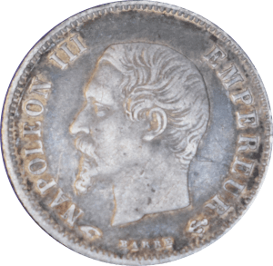 Avers 20 centimes Napoléon III 1860 A