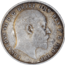3 Pence Edward VII 1907 - Avers