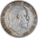 3 Pence Edward VII 1910 - Avers