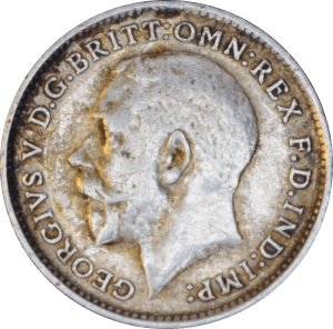 Avers 3 Pence George V 1913