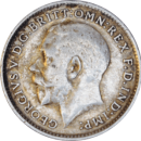 3 Pence George V 1913 - Avers
