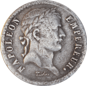 Avers Demi franc Napoléon Empereur 1812 A