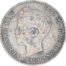 50 centimos Alphonse XIII 1900 - Avers