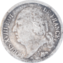 ½ franc Louis XVIII 1822 A - Avers