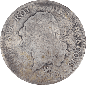 30 sols Louis XVI 1792 A - Avers