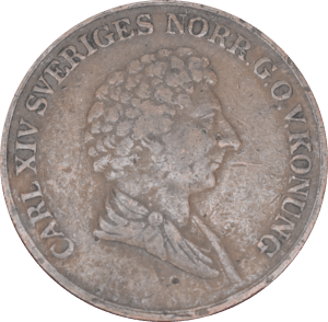 1 skilling banco Charles XIV 1837 - Avers